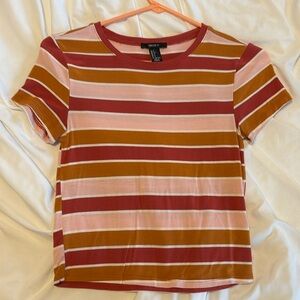 Striped forever21 cropped tank